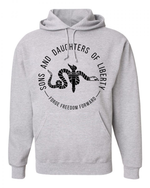 Load image into Gallery viewer, Gray Sons and Daughters of Liberty Logo Sweatshirt
