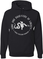 Load image into Gallery viewer, Black Sons and Daughters of Liberty Logo Sweatshirt
